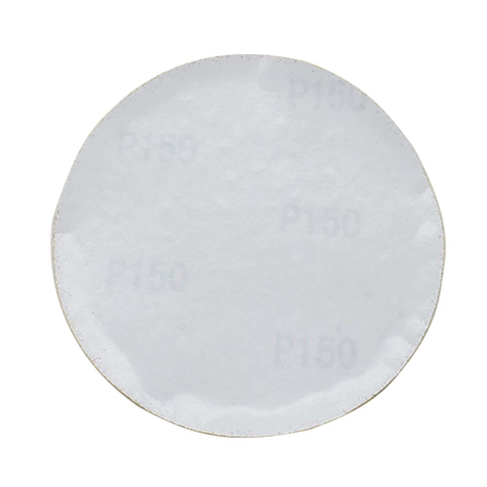 150 Grit 5" Diameter No-Hole PSA Sanding Paper - 25/Pack (Ceramic Aluminum Oxide)