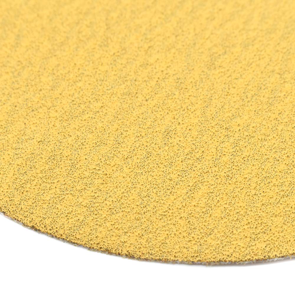 150 Grit 5" Diameter No-Hole PSA Sanding Paper - 25/Pack (Ceramic Aluminum Oxide)