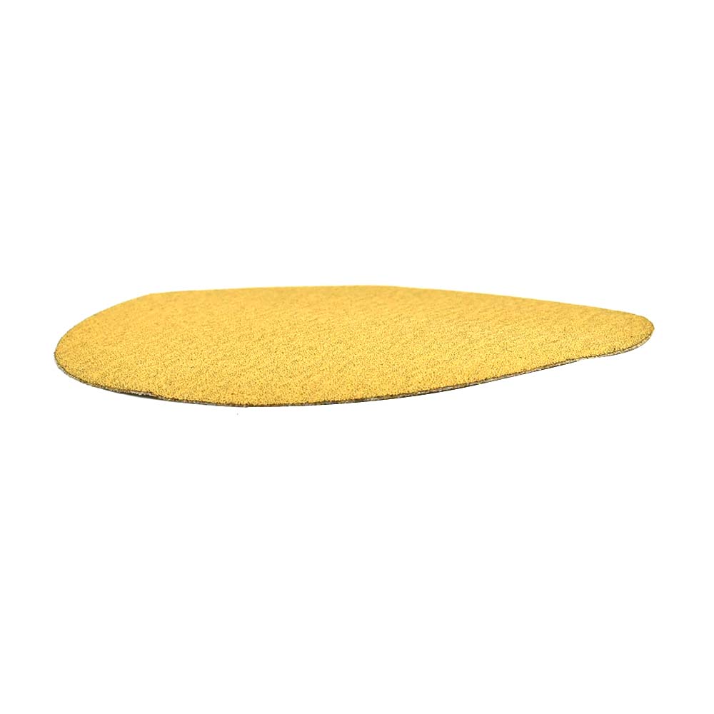 150 Grit 5" Diameter No-Hole PSA Sanding Paper - 25/Pack (Ceramic Aluminum Oxide)