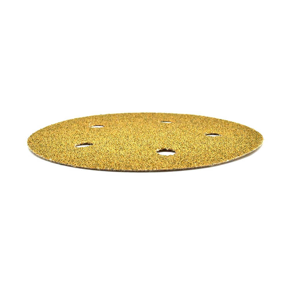 60 Grit 5" Diameter 5-Hole H&L Sanding Paper - 25/Pack (Ceramic Aluminum Oxide)