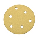 120 Grit 5" Diameter 5-Hole H&L Sanding Paper - 25/Pack (Ceramic Aluminum Oxide)