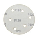 120 Grit 5" Diameter 5-Hole H&L Sanding Paper - 25/Pack (Ceramic Aluminum Oxide)