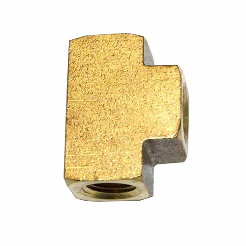 3/8" FPT Brass Tee - 1 inlet - 2 Outlets - Six Display Pack - W04