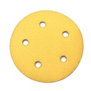 150 Grit 5" Diameter 5-Hole H&L Sanding Paper - 25/Pack (Ceramic Aluminum Oxide)