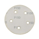 150 Grit 5" Diameter 5-Hole H&L Sanding Paper - 25/Pack (Ceramic Aluminum Oxide)