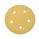 240 Grit 5" Diameter 5-Hole H&L Sanding Paper - 25/Pack (Ceramic Aluminum Oxide)