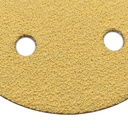 60 Grit 5" Diameter 5-Hole PSA Sanding Paper - 25/Pack (Ceramic Aluminum Oxide)