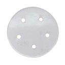 240 Grit 5" Diameter 5-Hole PSA Sanding Paper - 25/Pack (Ceramic Aluminum Oxide)