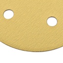 240 Grit 5" Diameter 5-Hole PSA Sanding Paper - 25/Pack (Ceramic Aluminum Oxide)