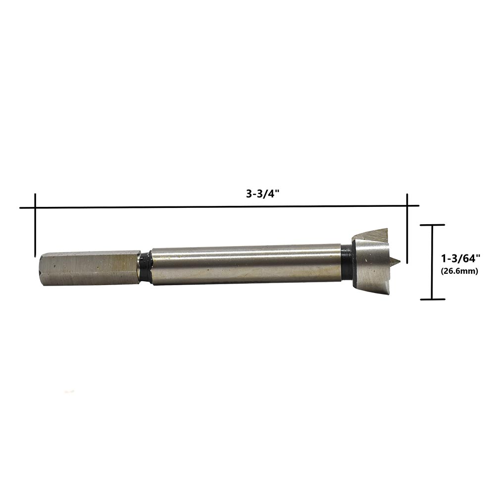 1-3/64" (26.6mm) Forstner Bit