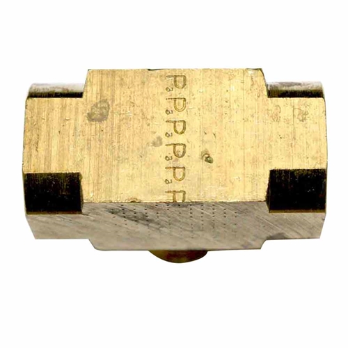 3/8" FPT Brass Branch Tee - 1 inlet - 2 Outlets - Six Display Pack - W03