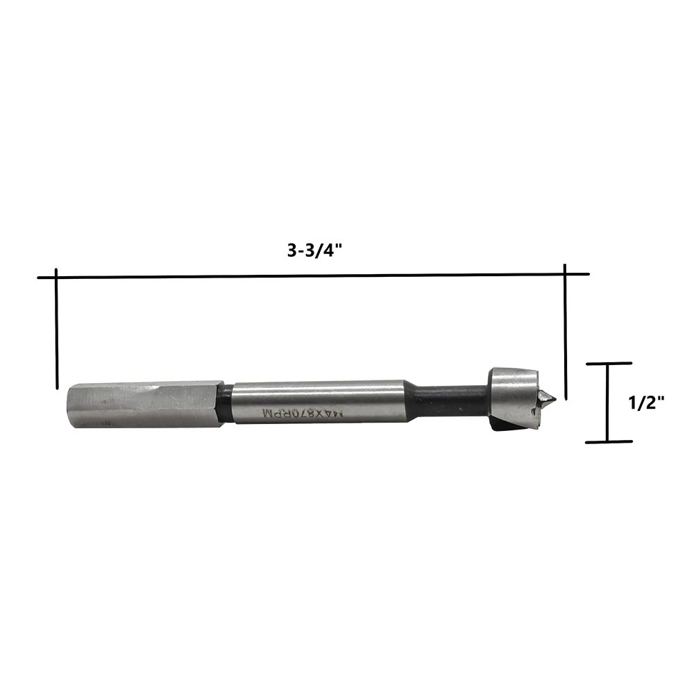 1/2" Forstner Bit, 3-5/8"OAL