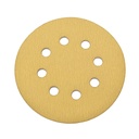 240 Grit 5" Diameter 8-Hole H&L Sanding Paper - 25/Pack (Ceramic Aluminum Oxide)