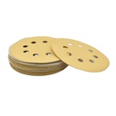 240 Grit 5" Diameter 8-Hole H&L Sanding Paper - 25/Pack (Ceramic Aluminum Oxide)