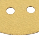 240 Grit 5" Diameter 8-Hole H&L Sanding Paper - 25/Pack (Ceramic Aluminum Oxide)