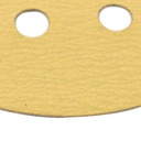 240 Grit 5" Diameter 8-Hole PSA Sanding Paper - 25/Pack (Ceramic Aluminum Oxide)