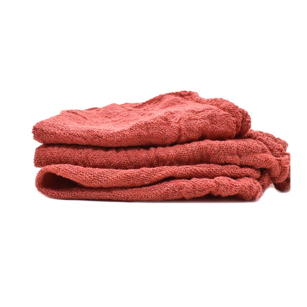 Red Shop Towel 12" x 14" - 100% cotton 3pc/pk