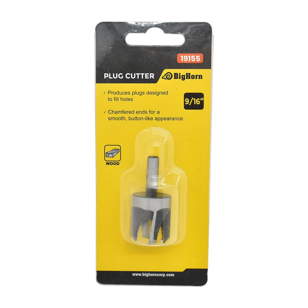 9/16" Plug Cutter - 1/4" Shank