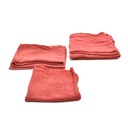 Red Shop Towel 12" x 14" - 100% cotton 6pc/pk