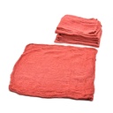 Red Shop Towel 12" x 14" - 100% cotton 6pc/pk