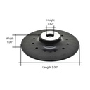 5" Angle Grinder Backing Pad with 5/8-11 NC
