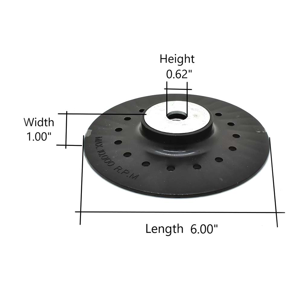 6" Angle Grinder Backing Pad with 5/8-11 NC