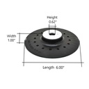 6" Angle Grinder Backing Pad with 5/8-11 NC