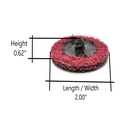 2" Surface Conditioning Sanding Disc (Maroon / Medium)