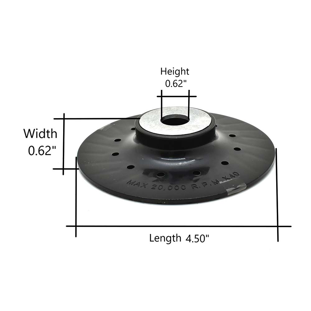 4-1/2" Angle Grinder Backing Pad with 5/8-11 NC