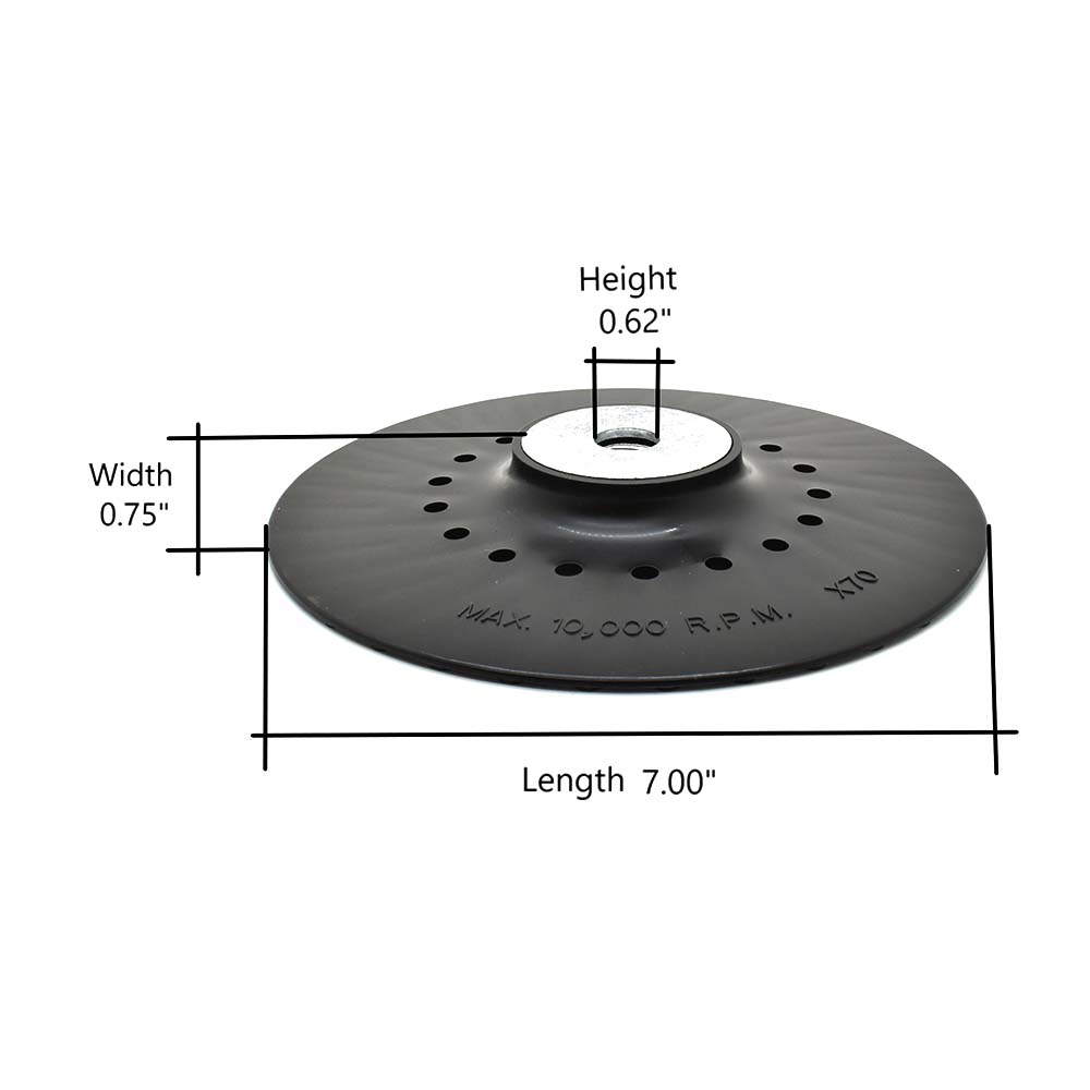 7" Angle Grinder Backing Pad for Resin Fiber Disc