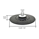 7" Angle Grinder Backing Pad for Resin Fiber Disc