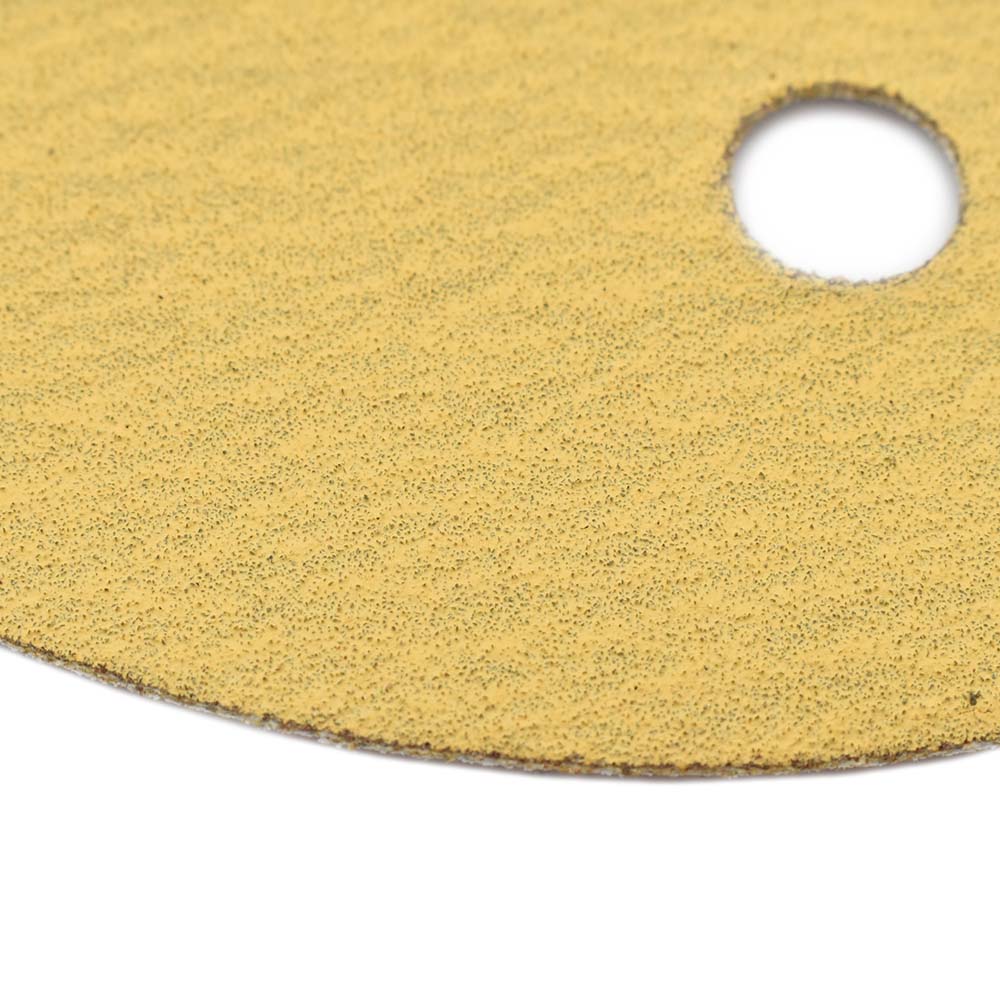 150 Grit 5" Diameter 5-Hole PSA Sanding Paper - 25/Pack (Ceramic Aluminum Oxide)