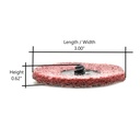 3" Surface Conditioning Sanding Disc (Maroon / Medium)