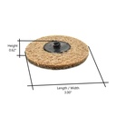 3" Surface Conditioning Sanding Disc (Tan / Coarse)