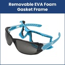 Frameless Safety Glasses with Scratch-Resistant Coating - Clear ( Single Pair)