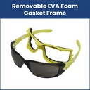 Frameless Safety Glasses with Scratch-Resistant Coating - Clear ( Single Pair)