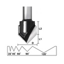 1/2" 60 deg. V Groove Bit