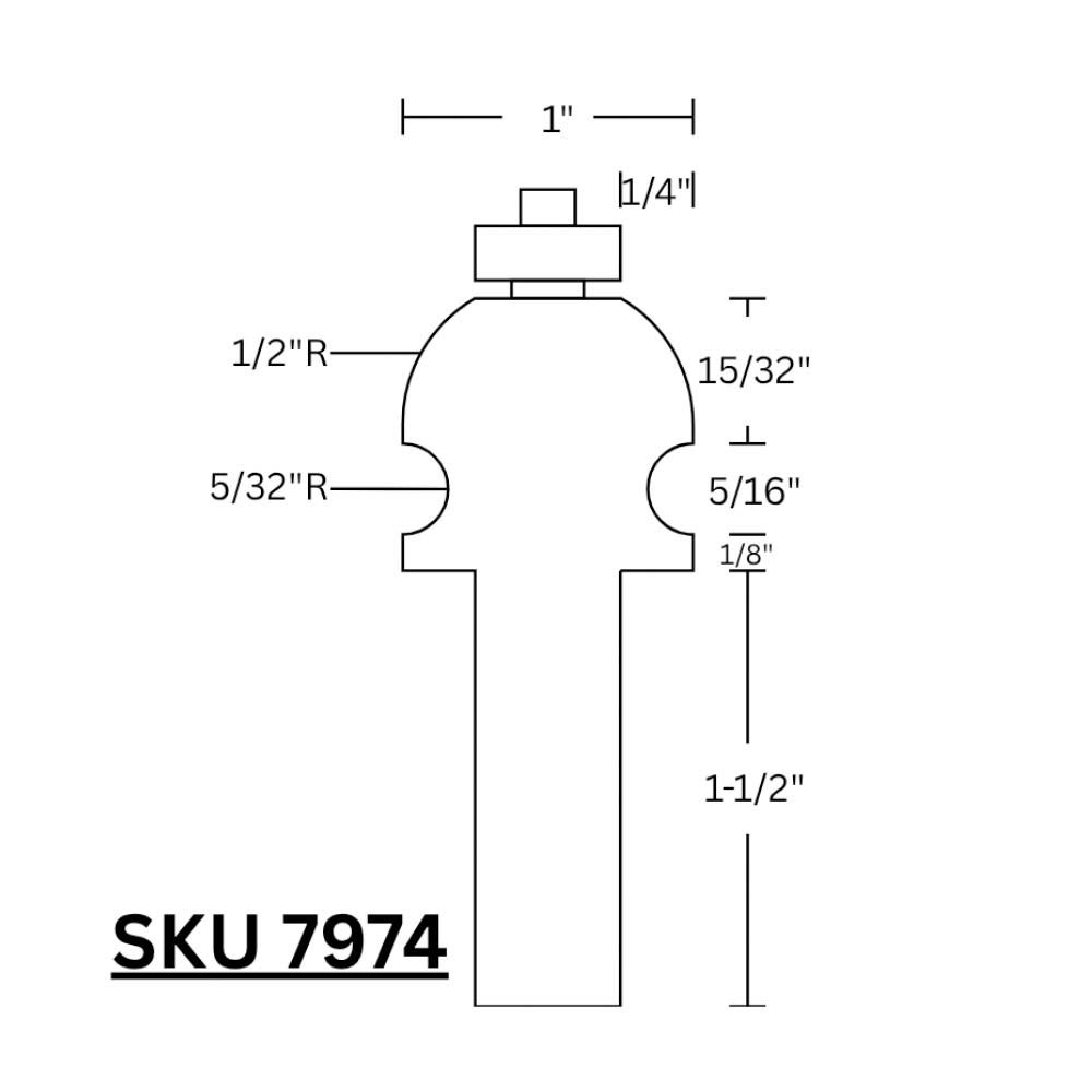 Molding Plane Profile Bit