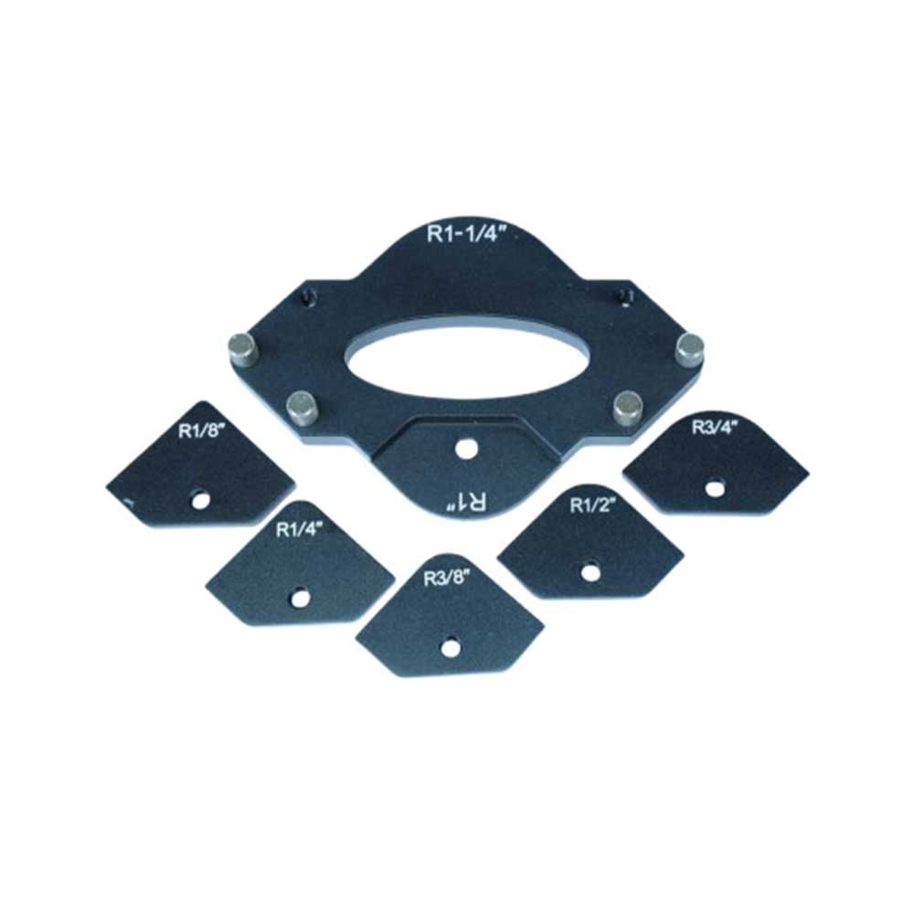 6pcs Corner Radius Template Set, R1/8" -R1-1/4"