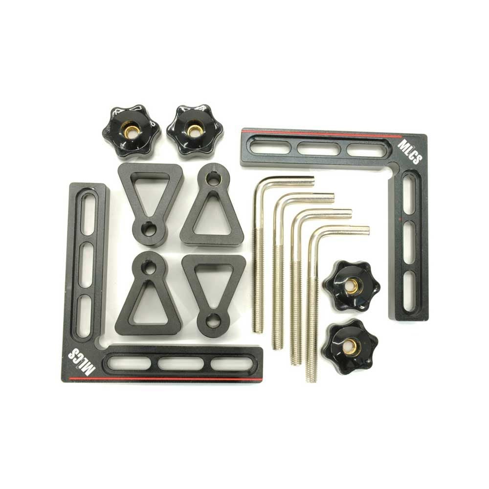 2pcs Multi Functional Precision Square, mm/inch, Al squares+clamp blocks