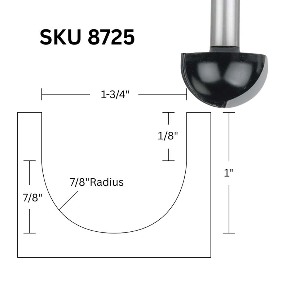 1-3/4"D Core Box Bit,1/2"Sh.