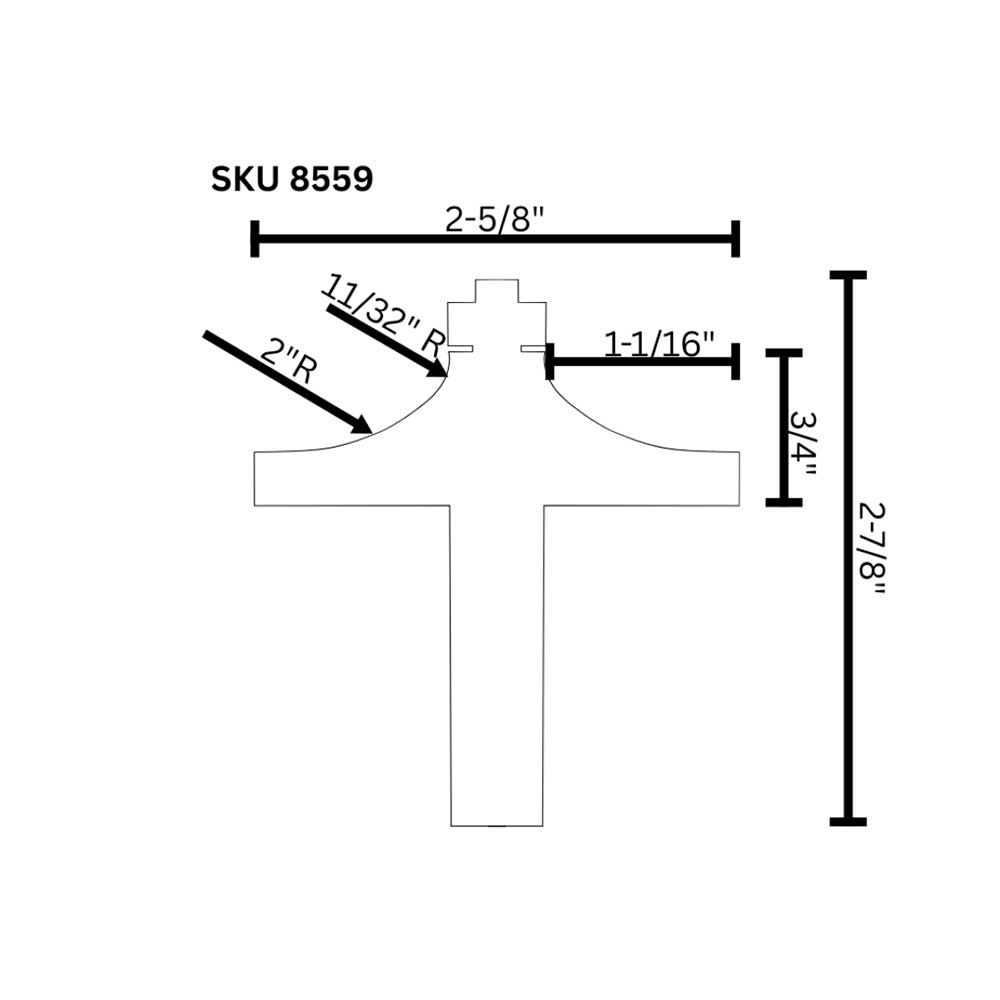 Thumbnail Bit, 1/2" Shank