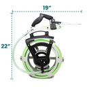 5/32" x 98ft Power Feed Fish Tape Spinner with Handle