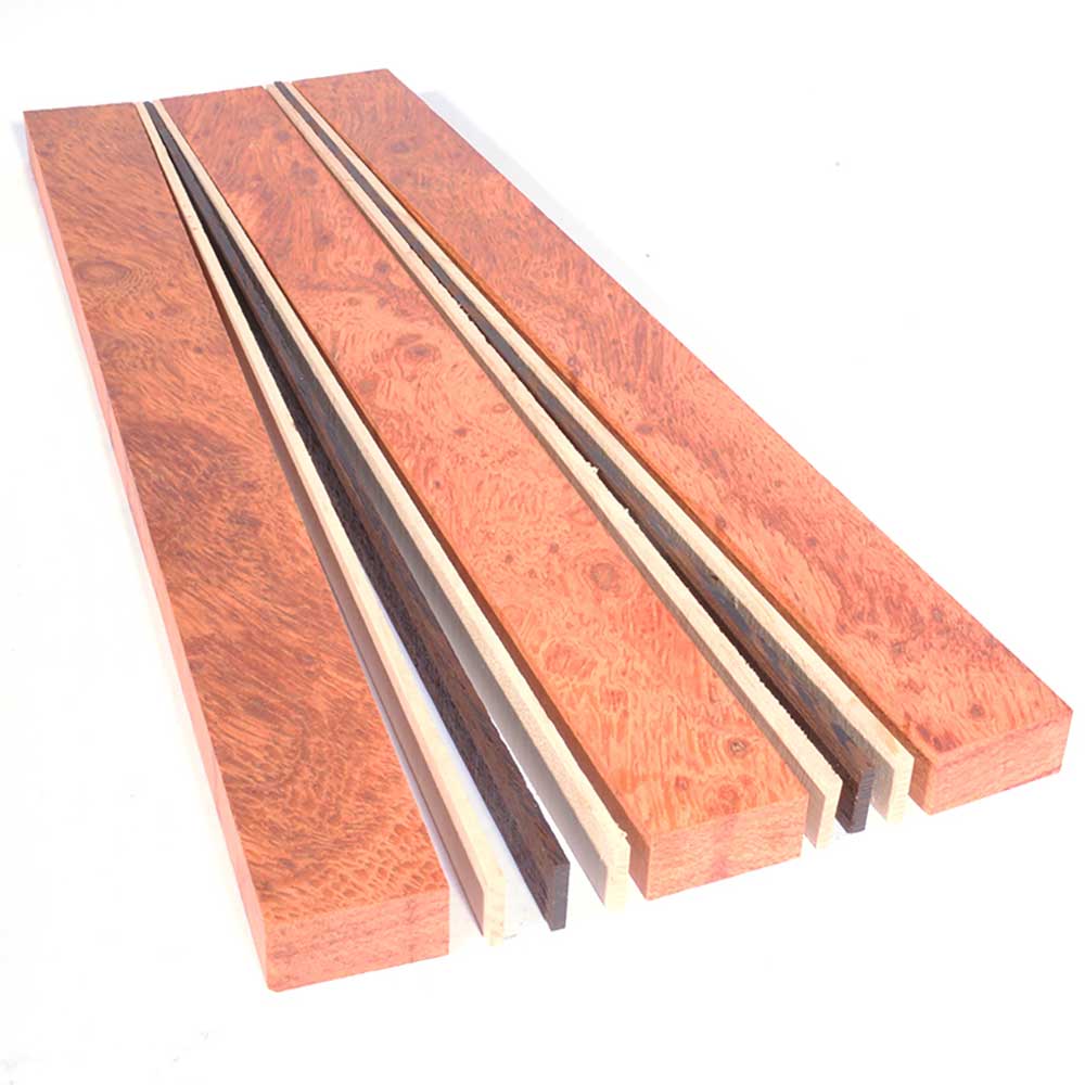 Hardwood Cutting Board Kit Andira  Maple Wenge -  Small