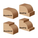 Roundover 1" Radius X 1/2" Shank