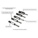 5pc Tenon Cutter Set (3/8",1/2",5/8",3/4",1") ,HEX Shank (I)