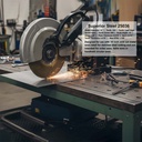 10" Dia, HSS 200 Teeth, 5/8" Arbor, Kerf 0.078", Plate Thickness 0.078", Teeth Thickness 0.078" 1500RPM