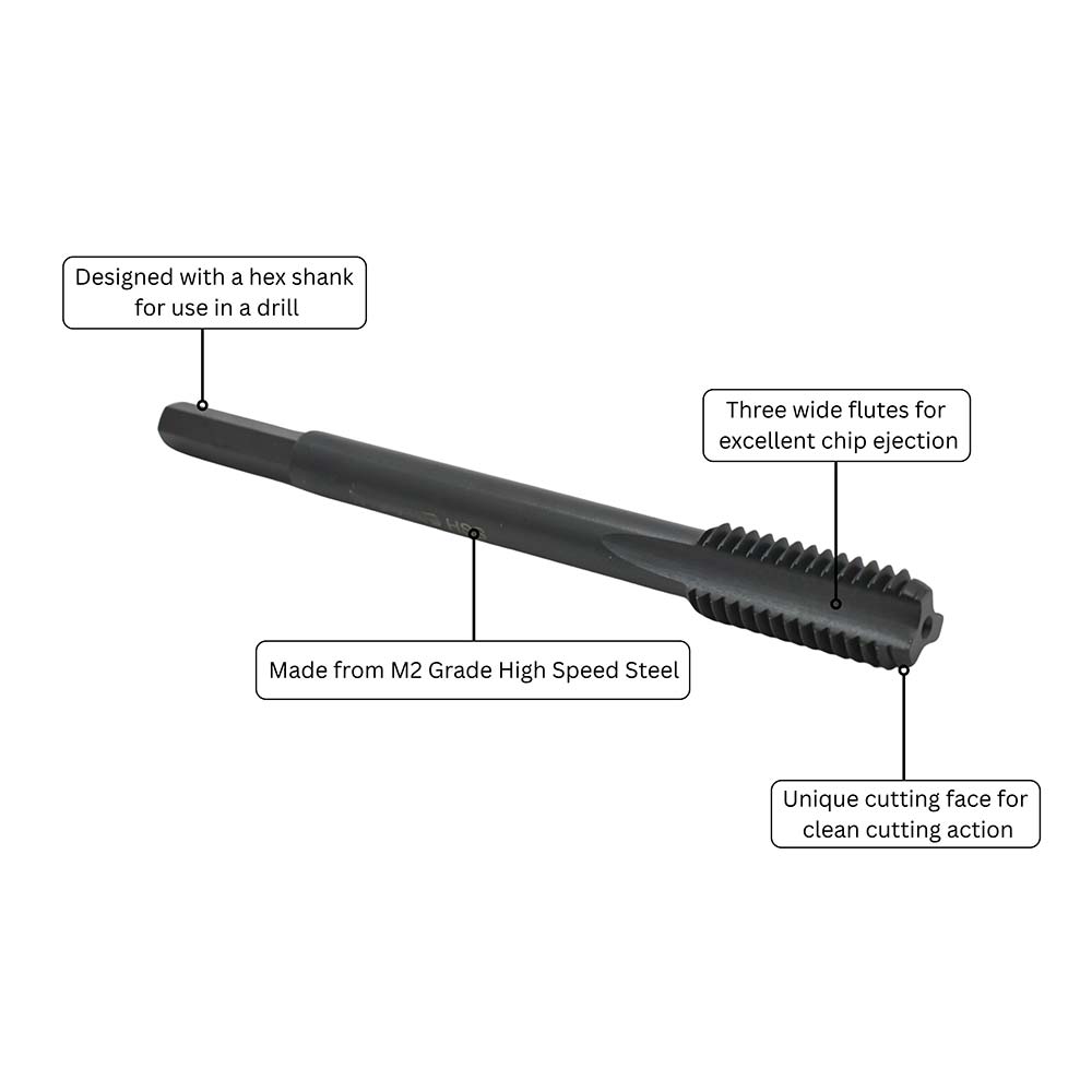 1/2" Wood Thread Tap