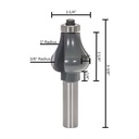 Handrail Bit, 1/2" Shank