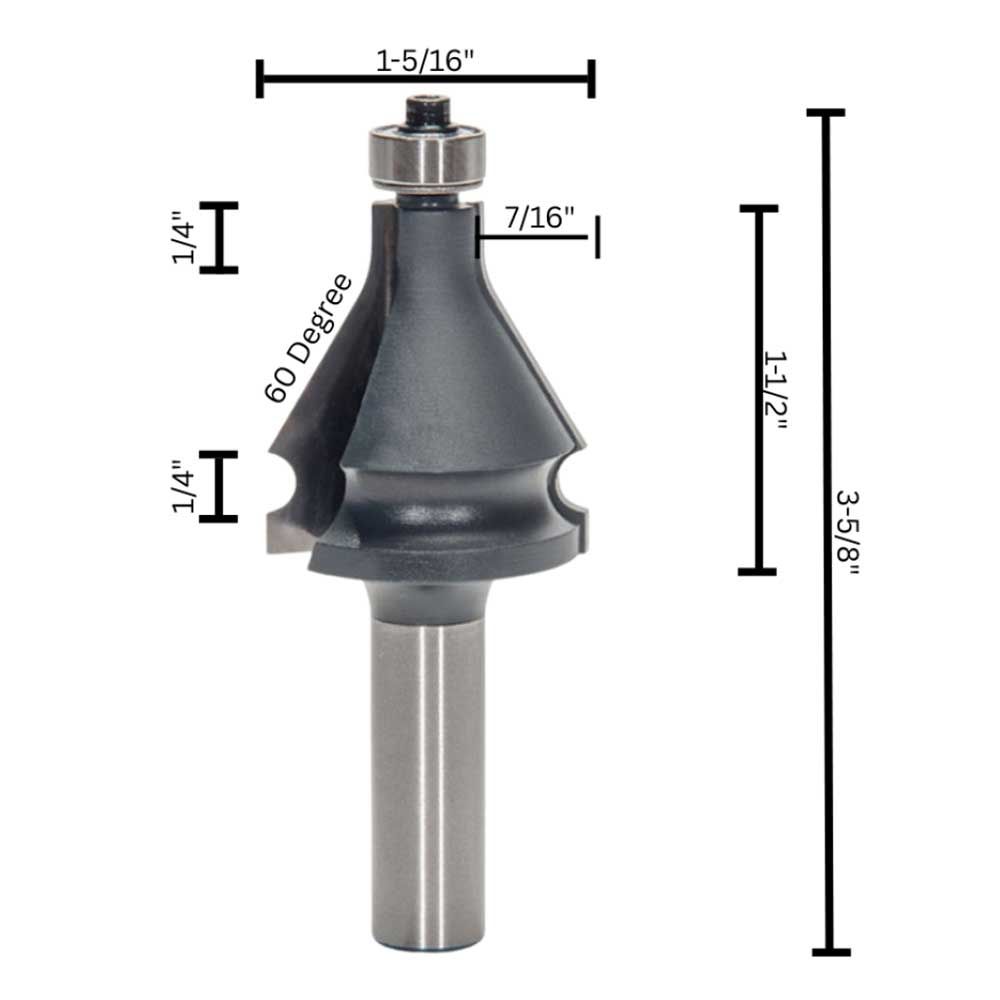 Handrail Bit, 1/2" Shank